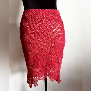 NWT Sugar + Lips Lace Skirt XS